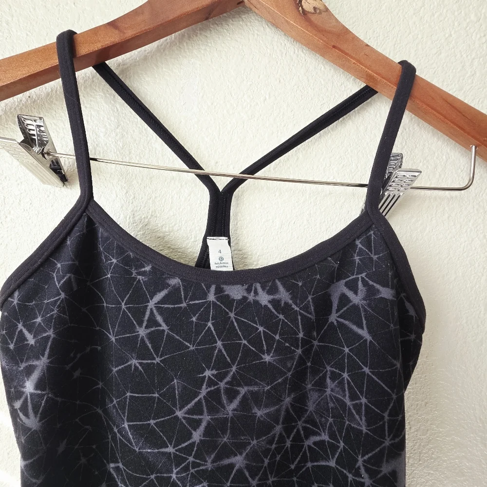 Lululemon Power Y Tank Luon Star Crushed Black 4 - Picture 5 of 9